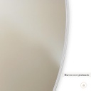 Espejo Karantina 100cm - Blanco con plateado